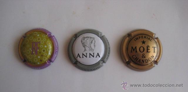 Coleccionismo de cava: CHAPAS DE CAVA. 3 UNIDADES.. ENVIO  INCLUIDO.