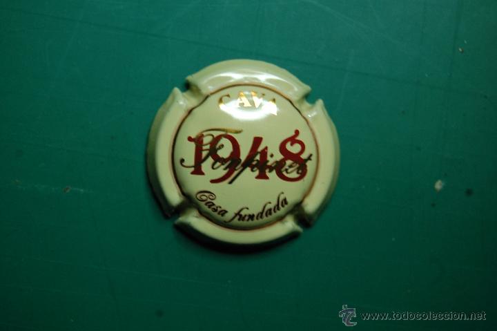 Coleccionismo de cava: PLACA DE CAVA - CHAPA - TAPON CORONA - FONTPINET 1948
