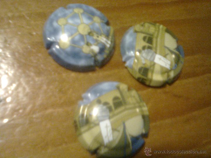Coleccionismo de cava: lote tres placas - chapas - de cava jaume serra