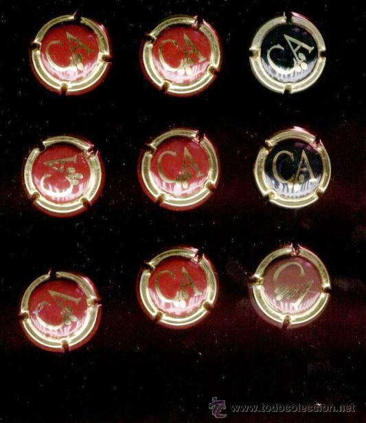 Coleccionismo de cava: 9 PLACAS DE CAVA IGUALES - Foto 1