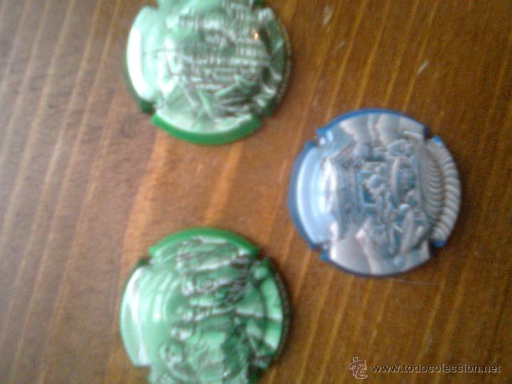 Coleccionismo de cava: Lote 3 placa&acute;s - chapas - de cava jaume serra - placa