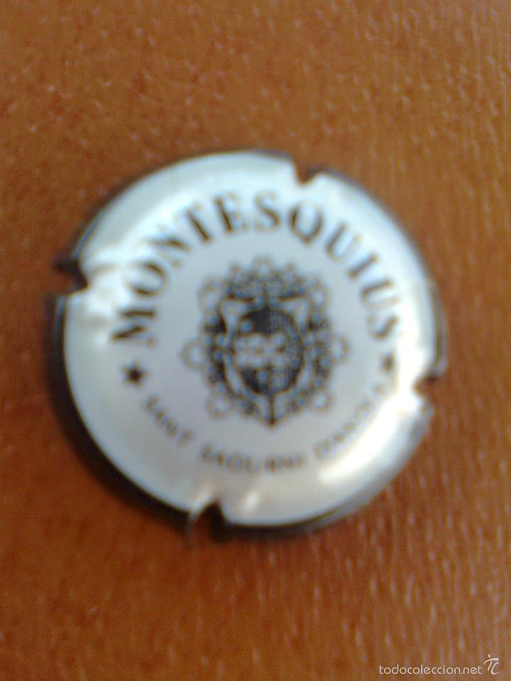 Coleccionismo de cava: placa chapa de cava de la casa Montesquius