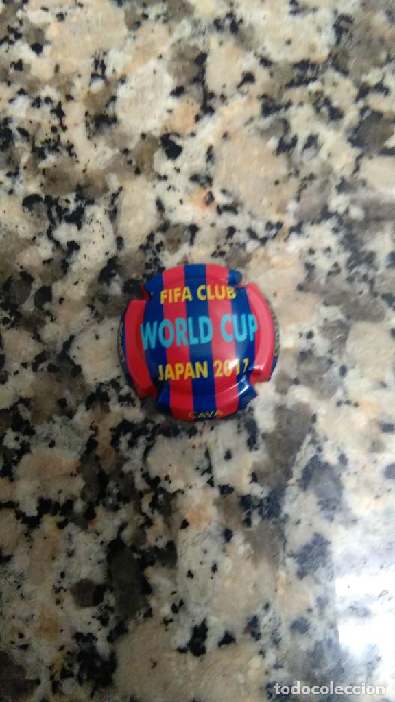 Coleccionismo de cava: CHAPA CAVA FUTBOL CLUB BARCELONA BONET OLIVELLA FIFA WORLD CUP JAPAN 2011