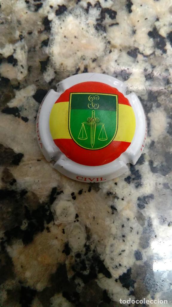 Coleccionismo de cava: CHAPA PLACA CAVA GUARDIA CIVIL JUDICIAL