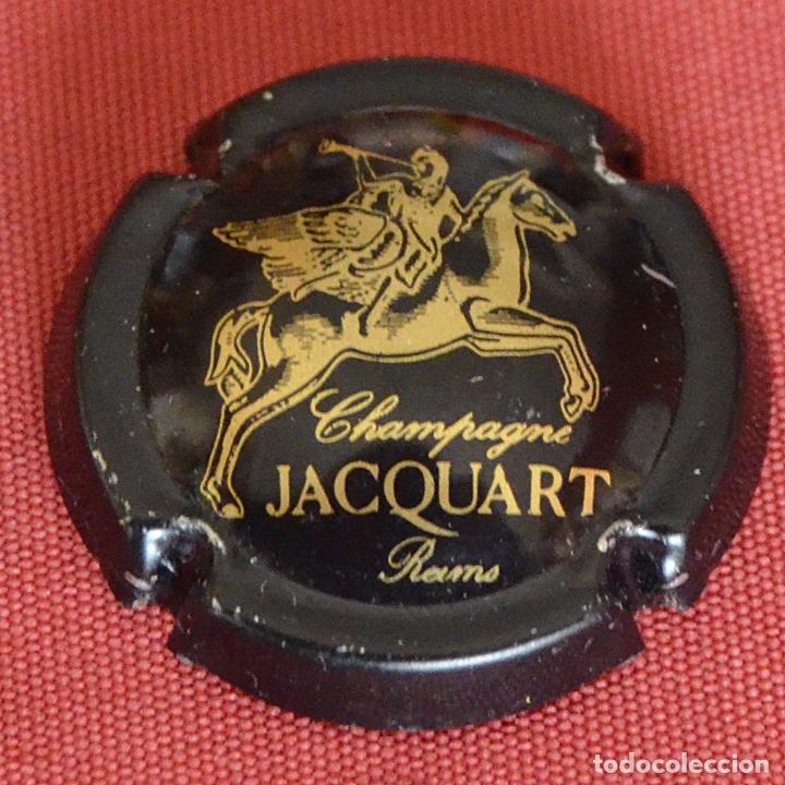 Coleccionismo de cava: PLACA DE CAVA - CHAPA - CHAMPAGNE - JACQUART - REIMS - FRANCIA
