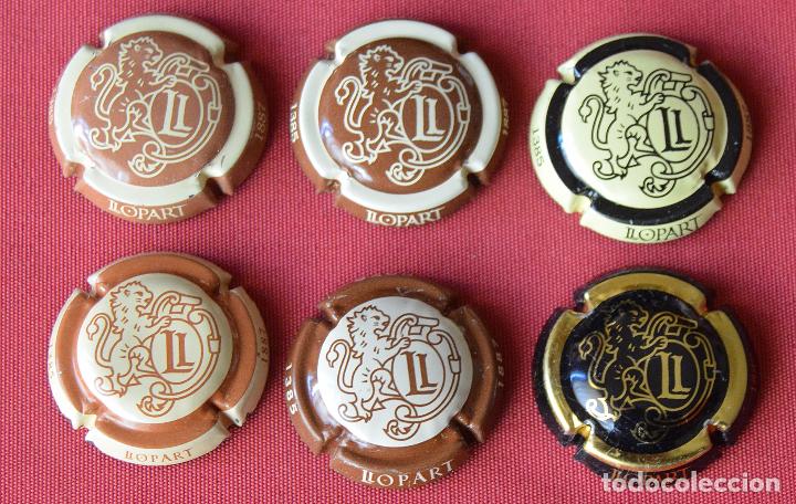 Coleccionismo de cava: 6 PLACAS DE CAVA - PLACA DE CAVA - CHAPA - LLOPART