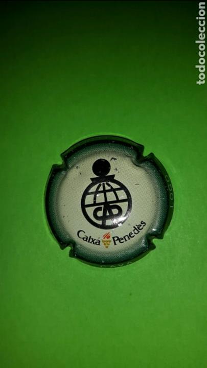Coleccionismo de cava: PLACA CHAPA DE CAVA - LOGO CAIXA PENED&Egrave;S