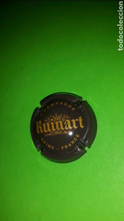Coleccionismo de cava: PLACA CHAPA DE CAVA - RUINART CHAMPAGNE - Foto 1