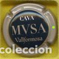 Coleccionismo de cava: PLACA CHAPA CAVA - VALLFORMOSA MVSA