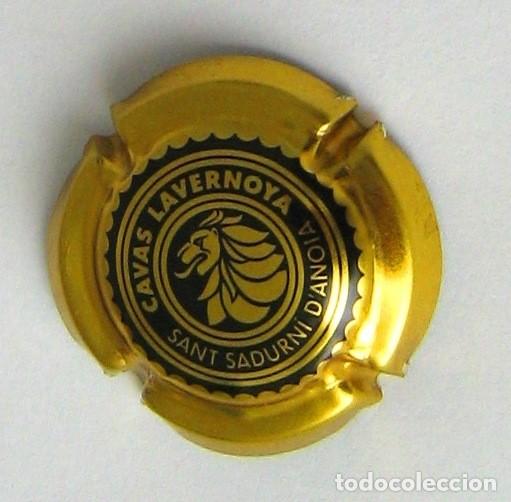 Coleccionismo de cava: D50 CHAPA CAVA RARA SAN SADURNI D&acute;ANOIA, CAVAS LAVERNO Y UN LEON EN EL ESCUDO