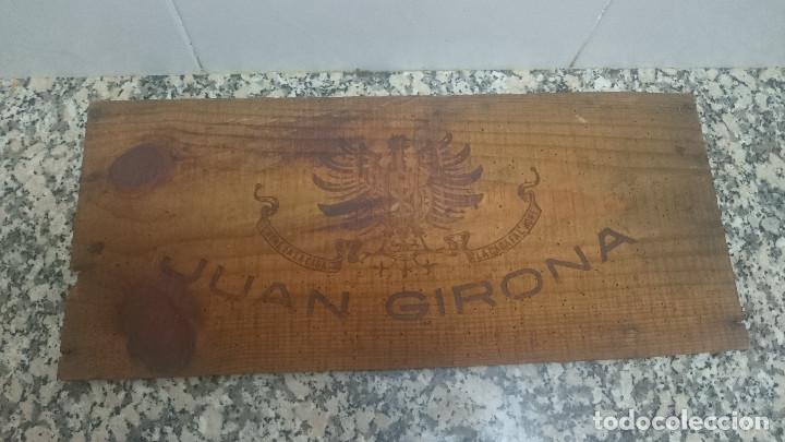 Colecionismo de cava: MADERA CAJA CAVA O VINO JUAN GIRONA CASTELL DEL REMEY L&acute;HOME FA LA CASA. LA CASA FA L&acute;HOME