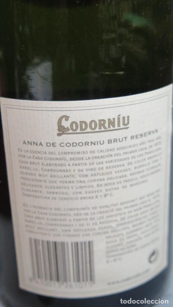 Coleccionismo de cava: BOTELLA CAVA. ANNA DE CODORNIU. SIN ABRIR - Foto 3