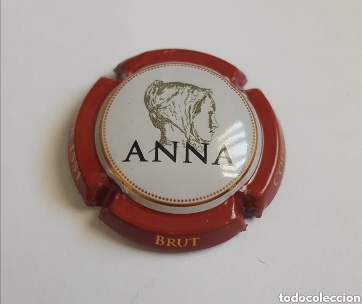 Coleccionismo de cava: Placa chapa cava Anna codorniu - Foto 1
