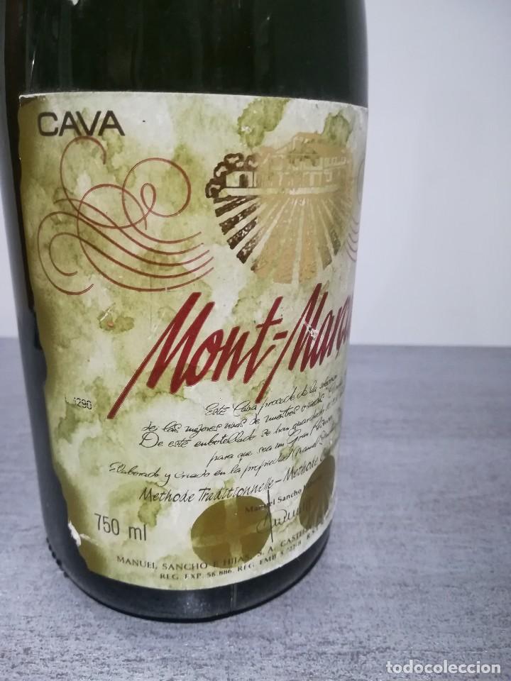 Coleccionismo de cava: Botella llena cava MONT MAR&Ccedil;AL 1987 - Foto 7