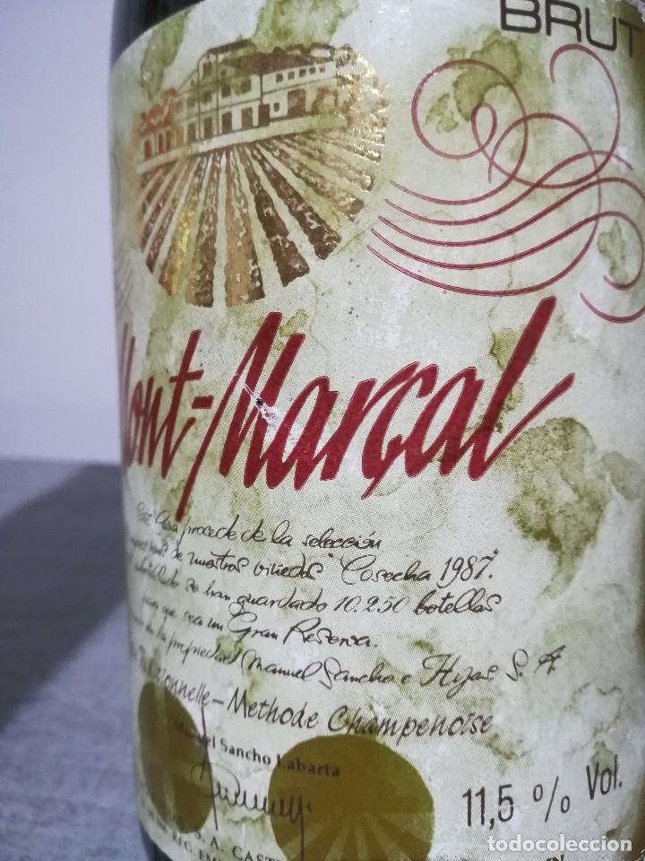 Coleccionismo de cava: Botella llena cava MONT MAR&Ccedil;AL 1987 - Foto 9