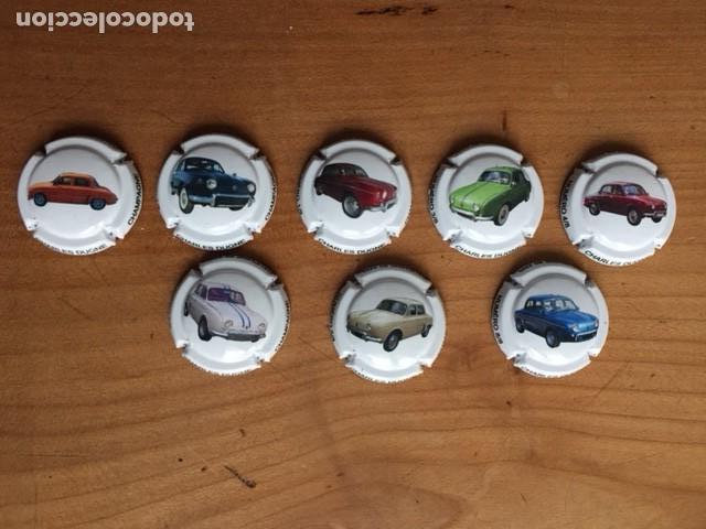 Coleccionismo de cava: 8 CHAPAS DE BOTELLA DE CHAMPAGNE DAUPHINE RENAULT