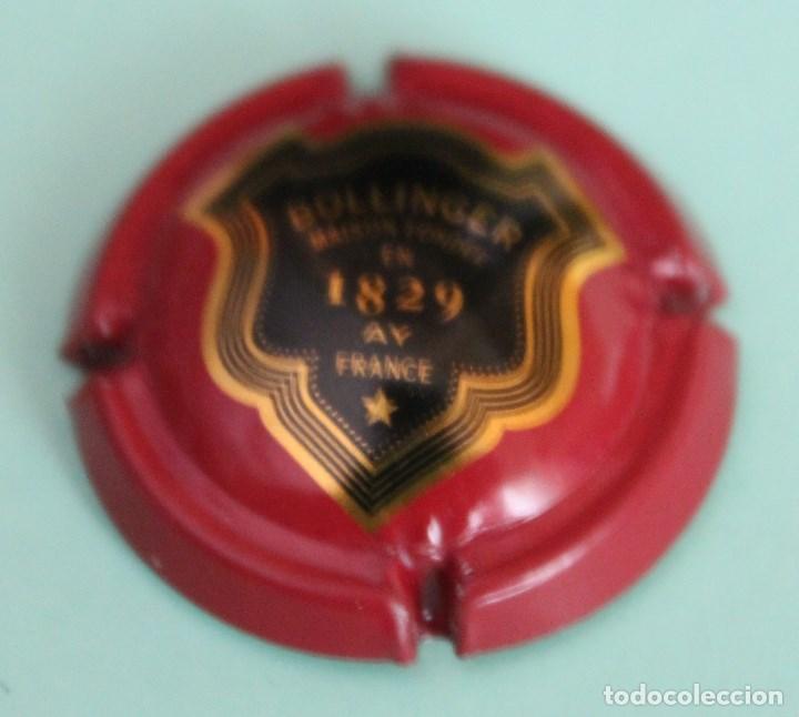 Coleccionismo de cava: CHAPA DE BOTELLA de CHAMPAGNE. Francia. CHAMPAGNE BOLLINGER. MAISON FONDEE EN 1829.