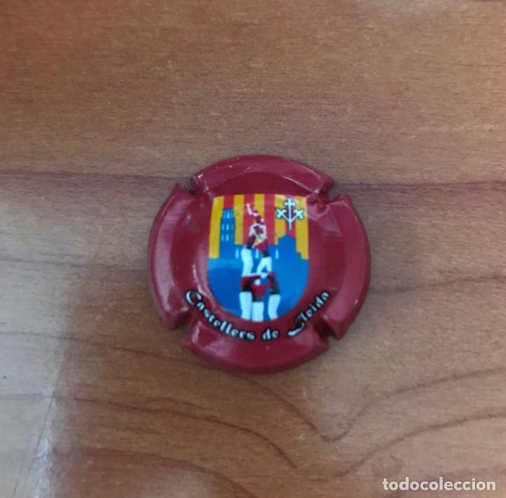 Coleccionismo de cava: PLACA DE CAVA CASTELLERS DE LLEIDA - (PIRULA) - Foto 1