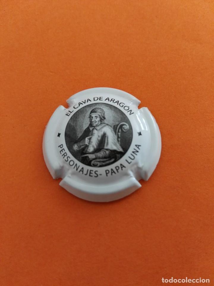 Coleccionismo de cava: PLACA CAVA DE ARAG&Oacute;N PAPA LUNA - Foto 1