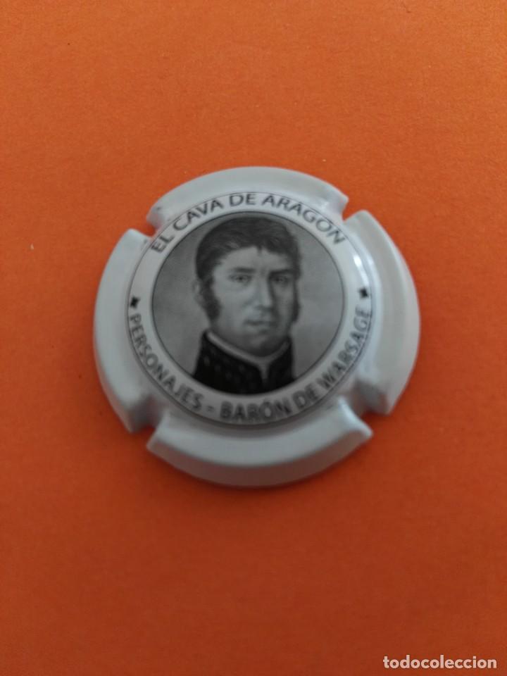 Coleccionismo de cava: PLACA CAVA DE ARAG&Oacute;N BAR&Oacute;N DE WARSAGE - Foto 1