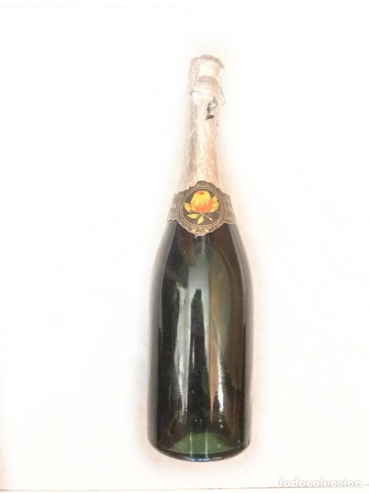 Coleccionismo de cava: ANTIGUO TAPON DE CAVA - SIDRA - BODEGAS ZARRACINA - EN SU BOTELLA ORIGINAL