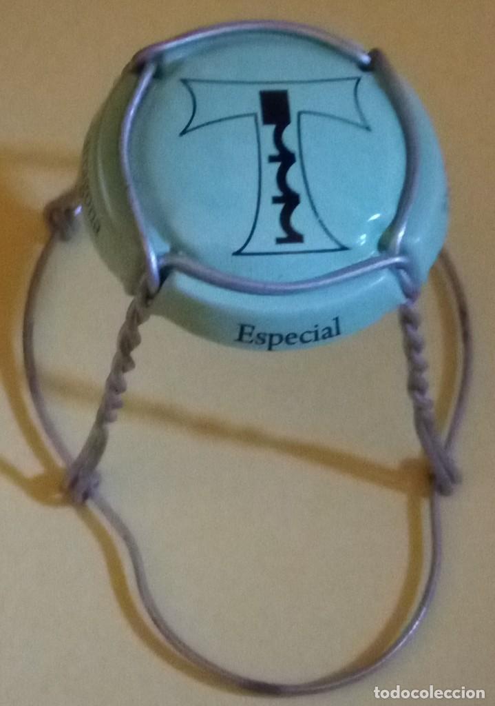 Coleccionismo de cava: chapa cava / placa - t / tau - especial trobada m&ordf; cristina - tarragona - tgn - con alhambre