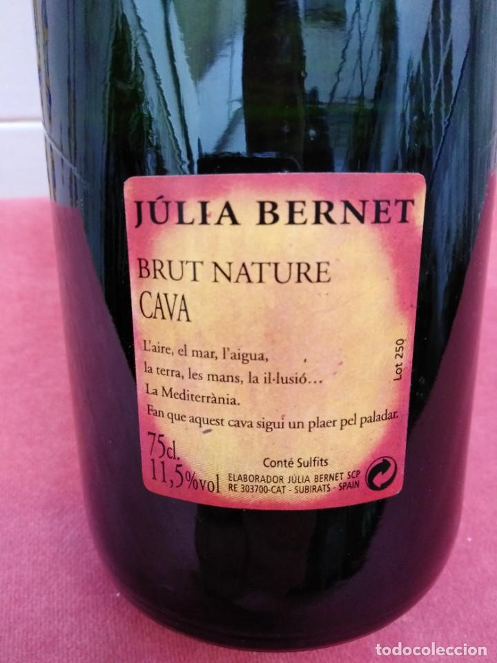 Coleccionismo de cava: botella julia bernet - brut nature - cava - sin abrir - Foto 4