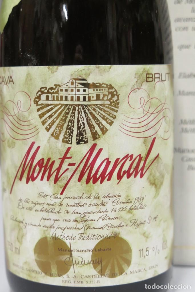 Coleccionismo de cava: BOTELLA. CAVA. MONT-MAR&Ccedil;AL. GRAN RESERVA - Foto 2
