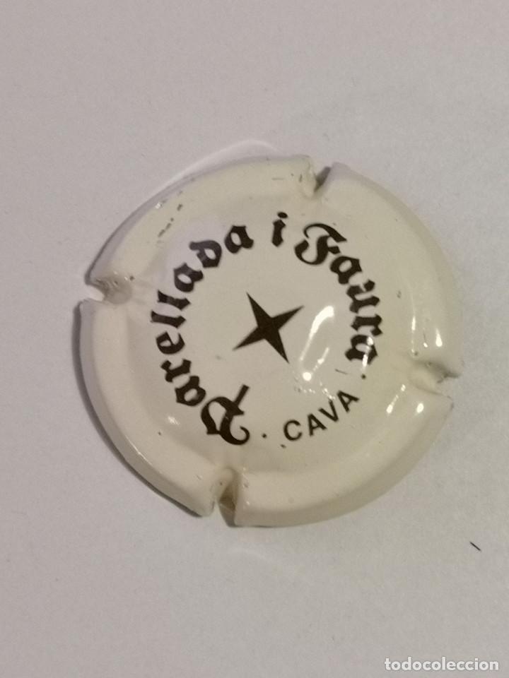 Coleccionismo de cava: PLACA CHAPA DE CAVA - PARELLADA I FAURA - Foto 1