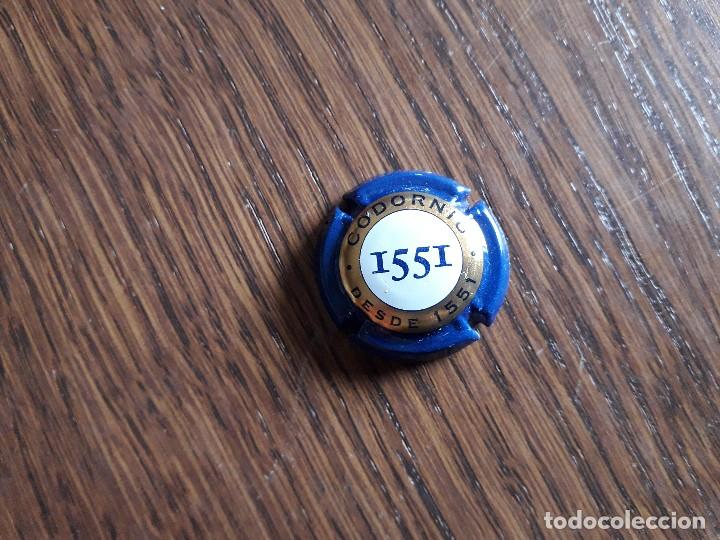 Coleccionismo de cava: placa chapa de cava, codorniu 1551. - Foto 1