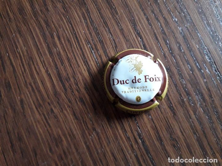 Coleccionismo de cava: placa chapa de cava, Duc de Foix, m&egrave;thode traditionelli, Covides. - Foto 1