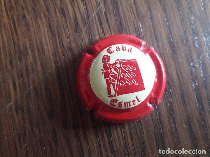Coleccionismo de cava: placa chapa de cava, Esmel. - Foto 1