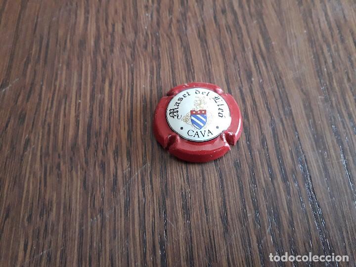 Coleccionismo de cava: placa chapa de cava, Maset del Lle&oacute;. - Foto 2