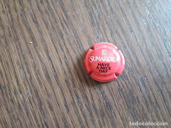 Coleccionismo de cava: placa chapa de cava, sumarroca, have a nice day. - Foto 1