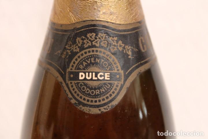 Coleccionismo de cava: BOTELLA DE CAVA RAVENT&Oacute;S CODORNIU. DULCE. SIN DESCORCHAR - Foto 9