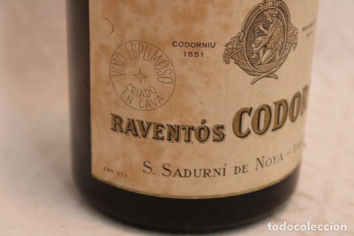 Coleccionismo de cava: BOTELLA DE CAVA RAVENT&Oacute;S CODORNIU. DULCE. SIN DESCORCHAR - Foto 11