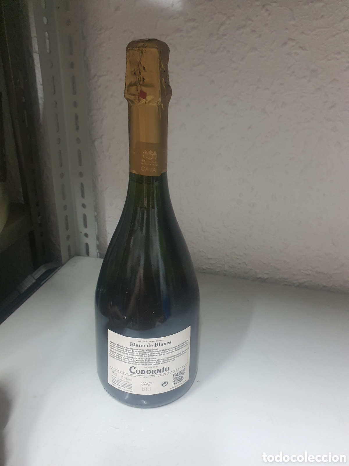 Coleccionismo de cava: botella cava codorniu blanc de blanes - Foto 4