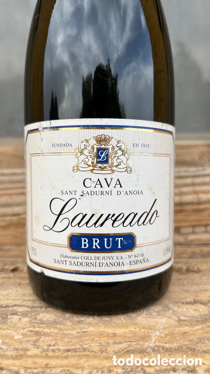 Coleccionismo de cava: BOTELLA CAVA LAUREADO BRUT - Foto 2