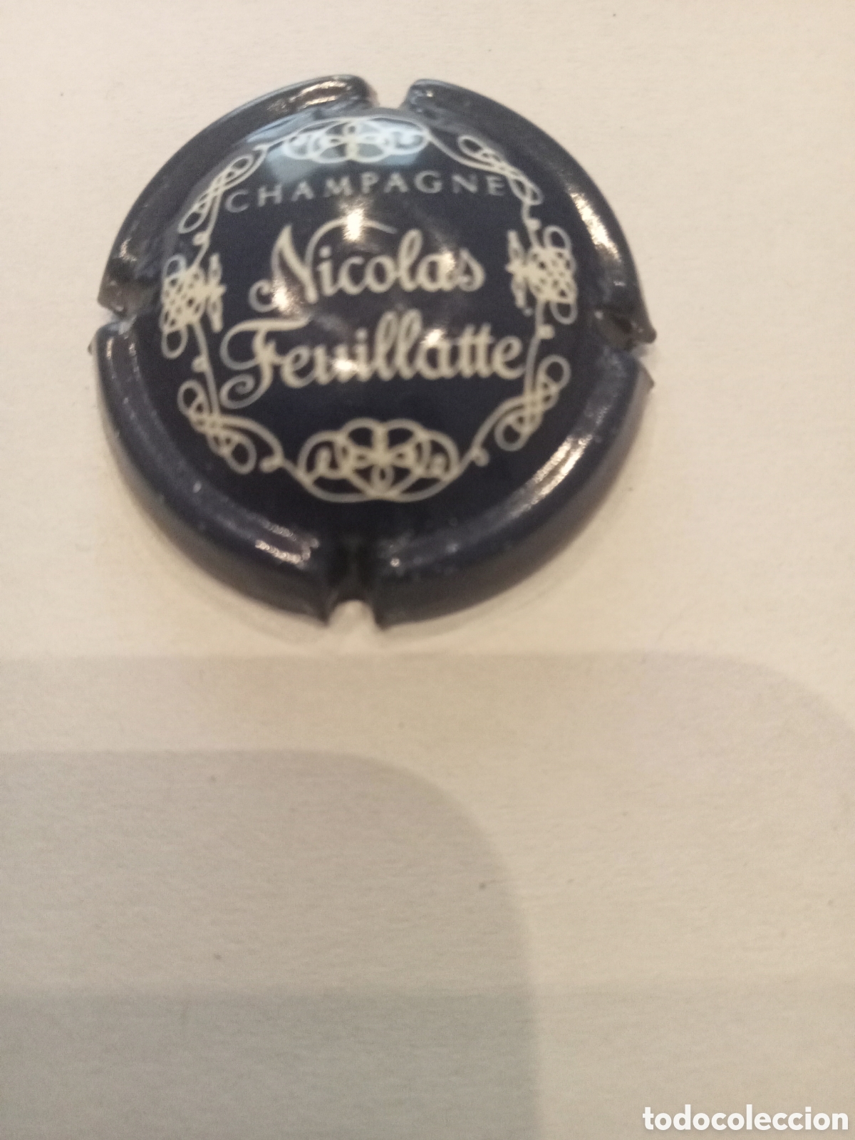 Coleccionismo de cava: placa champagne nicolas feuillatte - Foto 1
