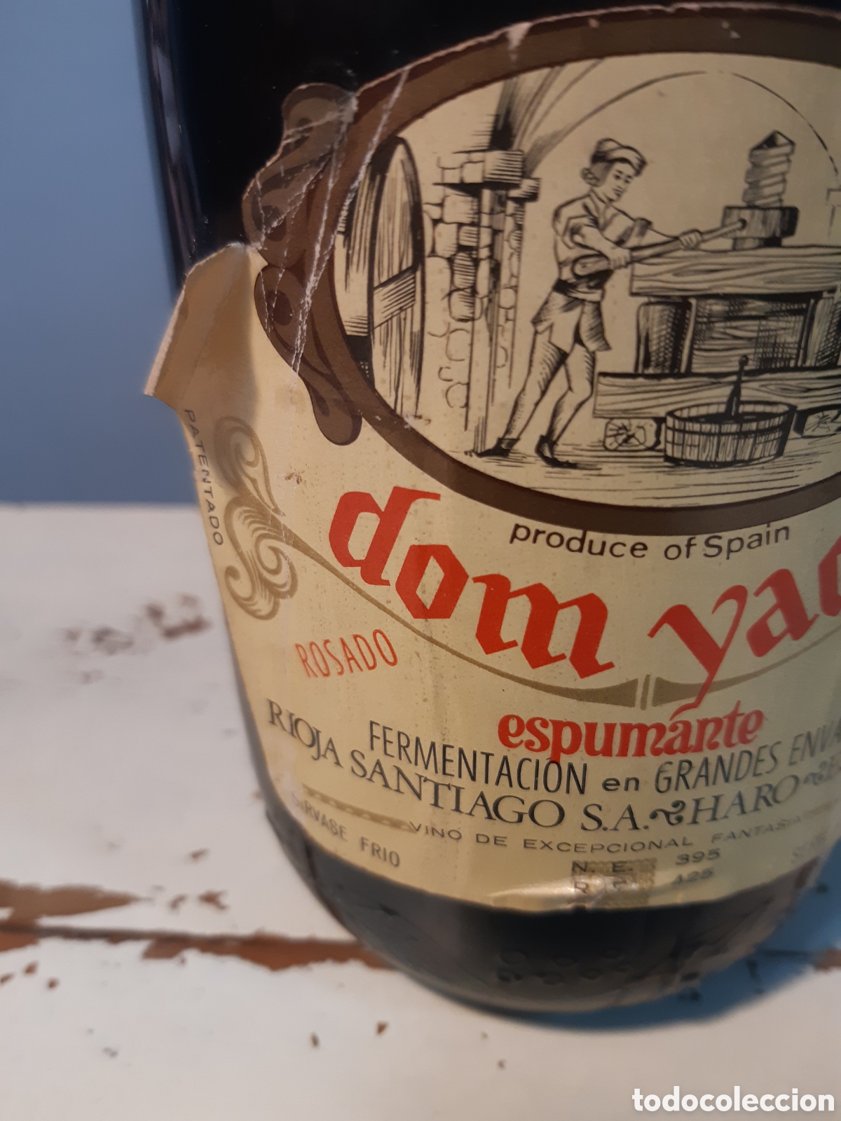 Coleccionismo de cava: BOTELLA DOM YAGO ESPUMOSO - Foto 3