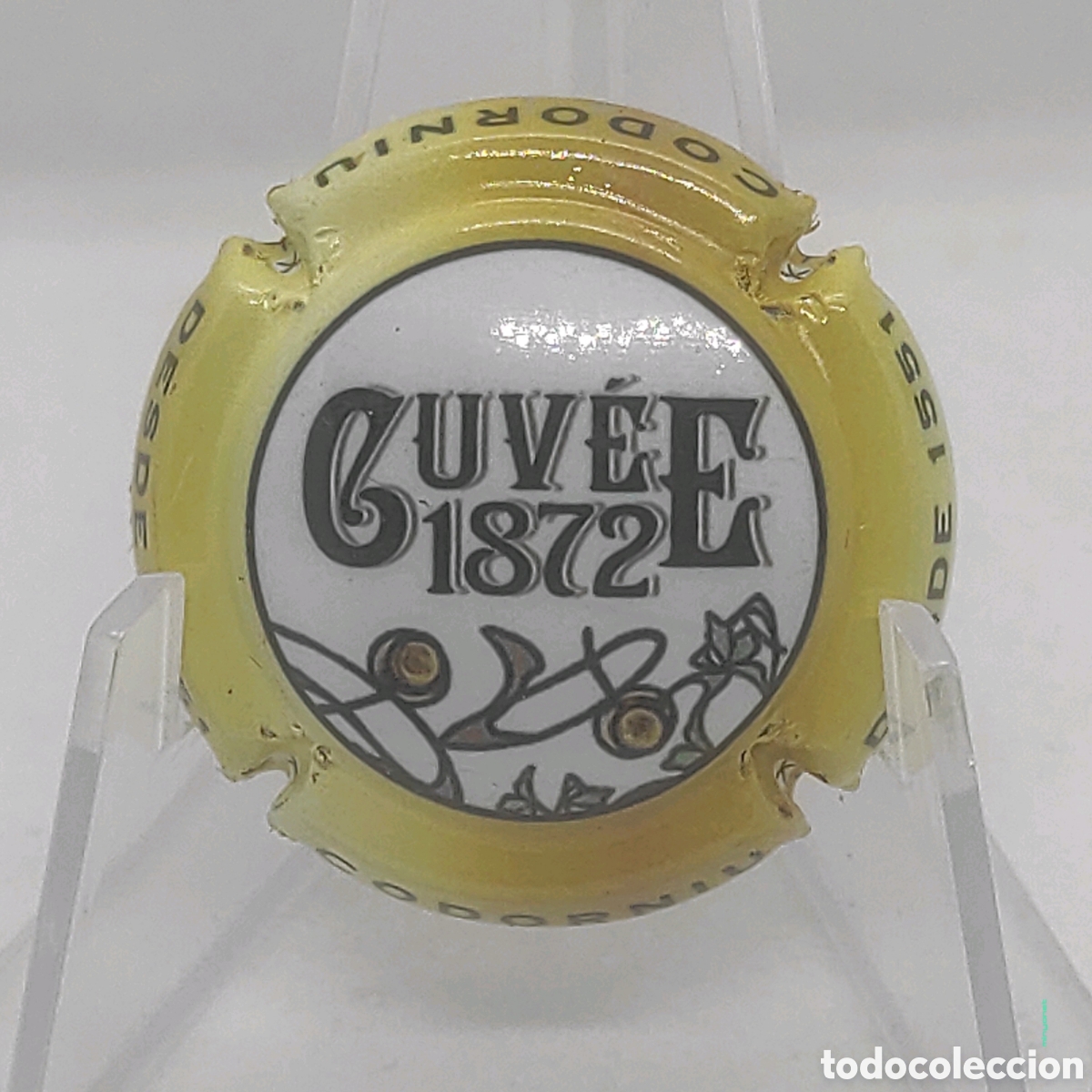 Coleccionismo de cava: Placa de cava Codorniu Cuv&eacute;e 1872 - Foto 1