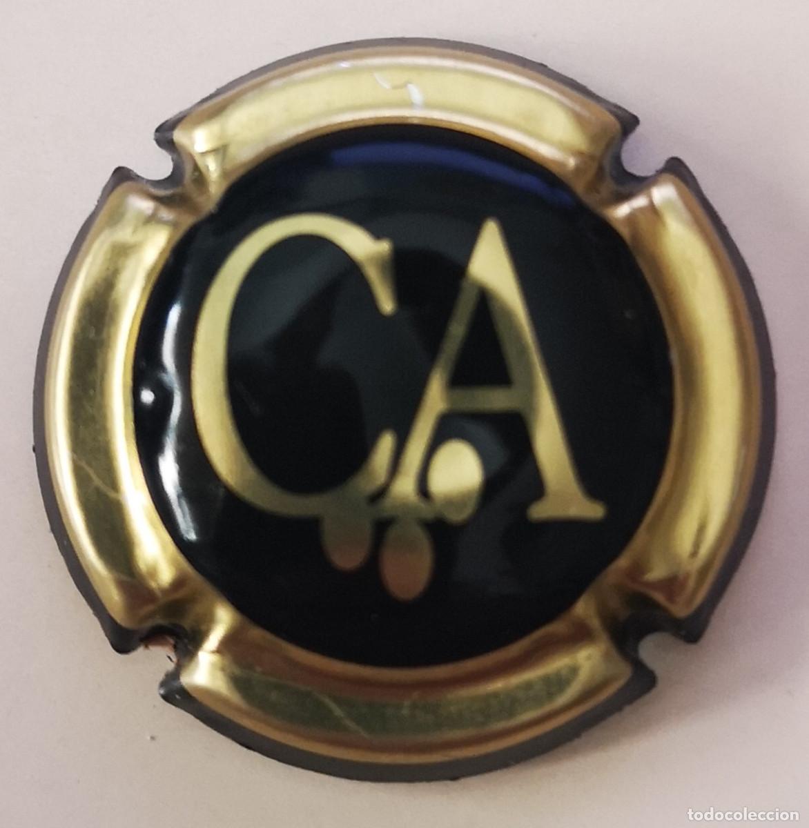 Coleccionismo de cava: PLACA CHAPA DE CAVA - CA CARLES ANDREU - Foto 1