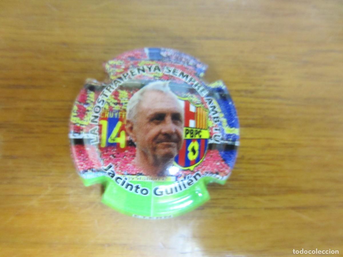 Coleccionismo de cava: PLACA CHAPA DE CAVA-JOHAN CRUYFF - Foto 1