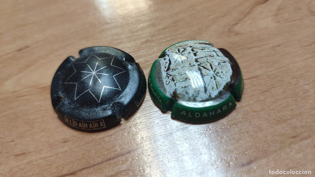 Coleccionismo de cava: 2 chapas de cava. Bodegas Aldahara - Foto 1