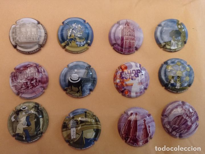 Coleccionismo de cava: 12 CHAPAS CAVA JAUME SERRA - VARIADAS - Foto 1