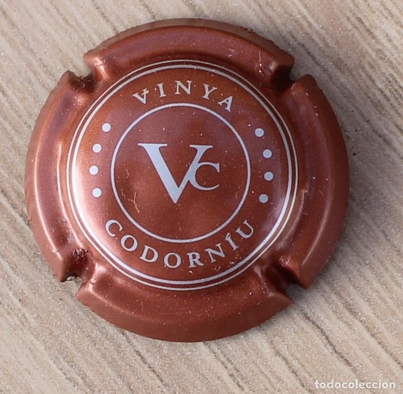 Coleccionismo de cava: PLACA CHAPA DE CAVA - VINYA - CODORNIU - Foto 1