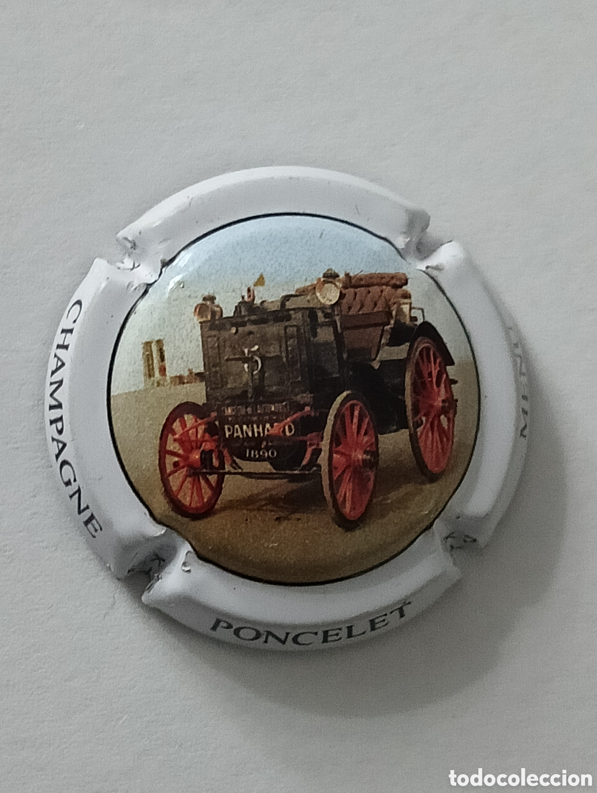 Coleccionismo de cava: Placa de Champagne - Poncelet Menu - Foto 1