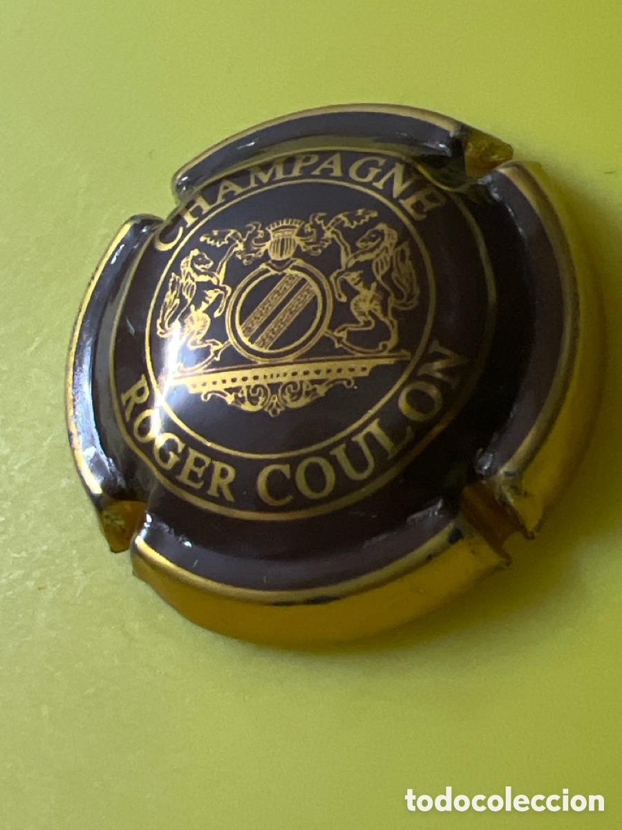 Coleccionismo de cava: A396. PLACA DE CAVA - CHAMPAGNE - ROGER COULON - Foto 2