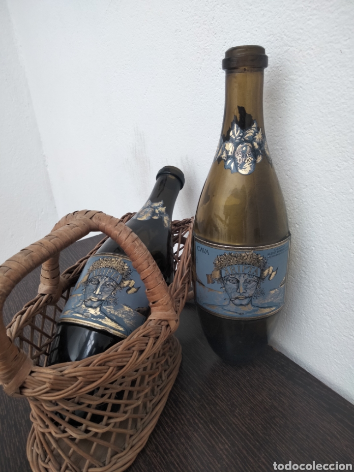 Coleccionismo de cava: Lote 2 botellas Kripta vacias - Foto 2