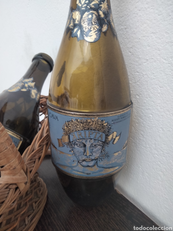 Coleccionismo de cava: Lote 2 botellas Kripta vacias - Foto 3